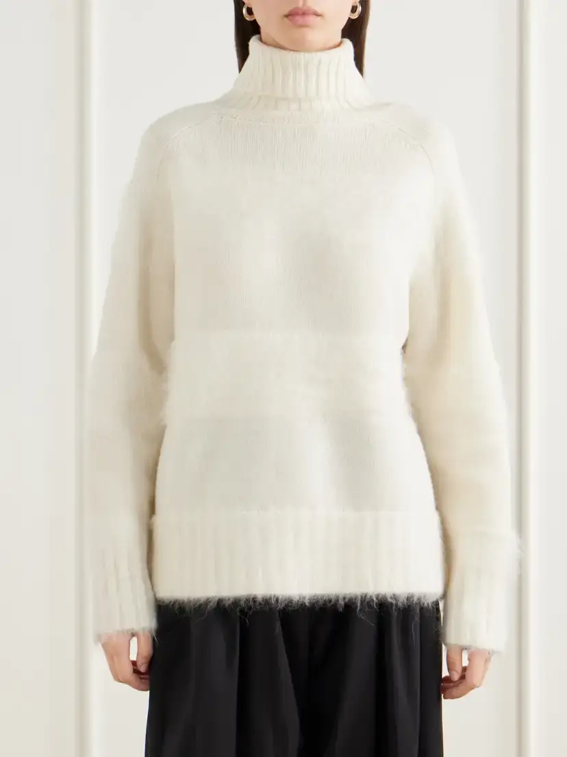 Joseph Mila Brushed Knitted Turtleneck Sweater | Thumbnail 3 Joseph Mila Brushed Knitted Turtleneck Sweater | Thumbnail 3