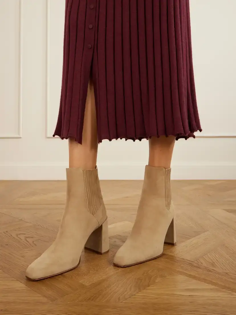Gabriela Hearst Luke 90 Suede Ankle Boots | Thumbnail 2 Gabriela Hearst Luke 90 Suede Ankle Boots | Thumbnail 2