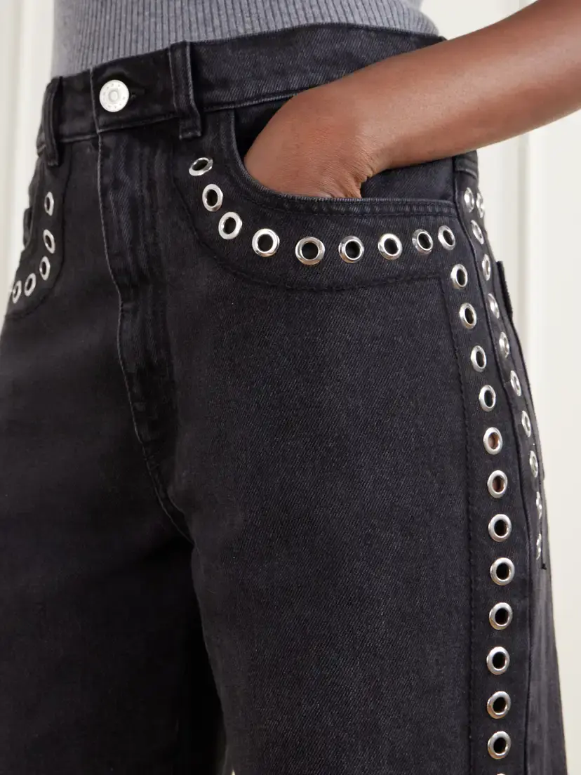 Marni Embellished Mid-rise Straight-leg Jeans | Thumbnail 5 Marni Embellished Mid-rise Straight-leg Jeans | Thumbnail 5