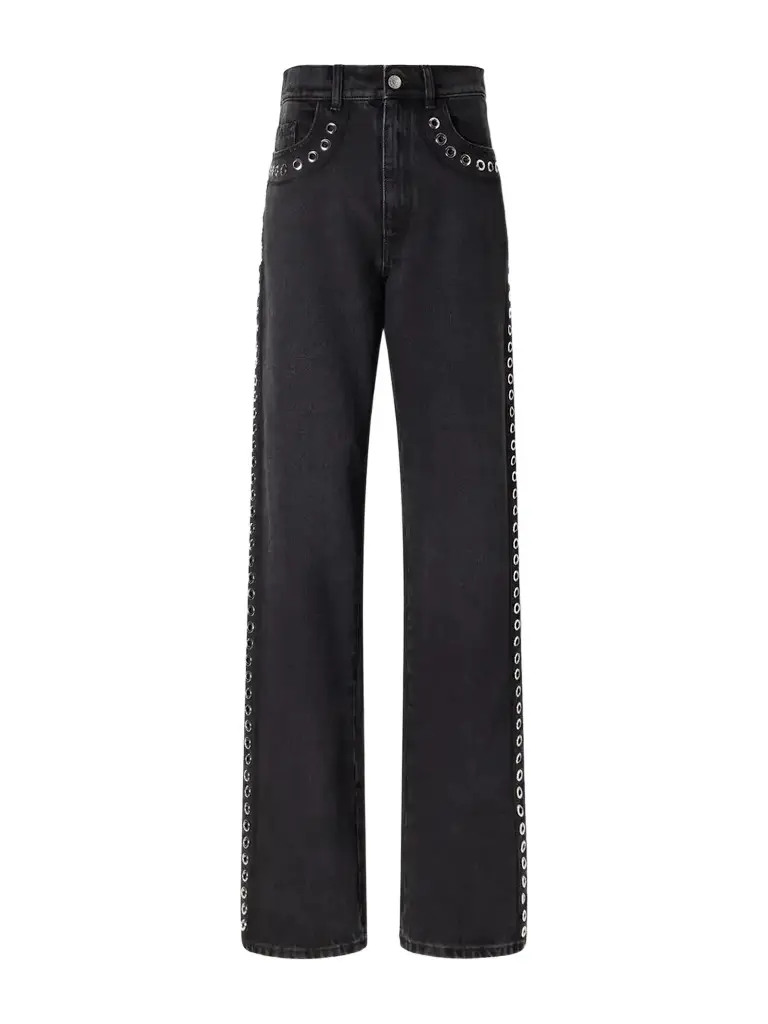 Marni Embellished Mid-rise Straight-leg Jeans