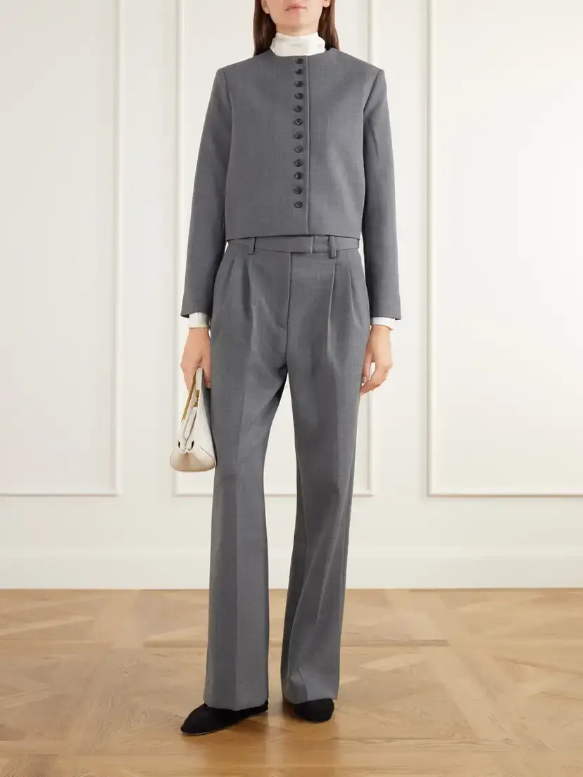 Almada Amel Pleated Twill Straight-leg Pants | Thumbnail 2 Almada Amel Pleated Twill Straight-leg Pants | Thumbnail 2
