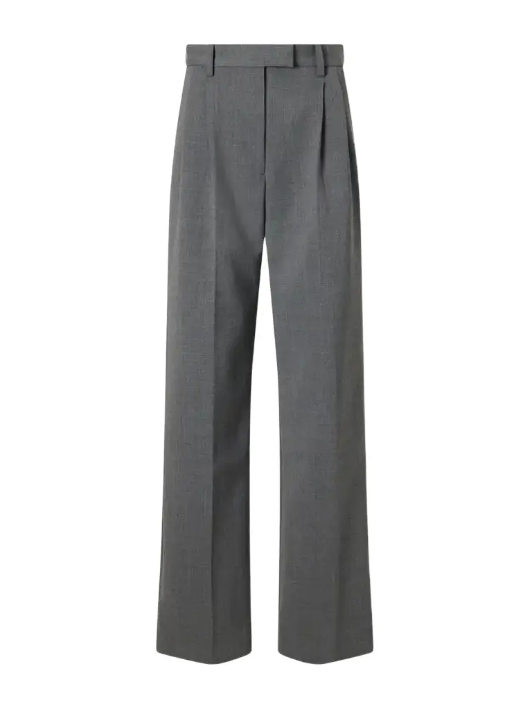 Amel Pleated Twill Straight-leg Pants Amel Pleated Twill Straight-leg Pants