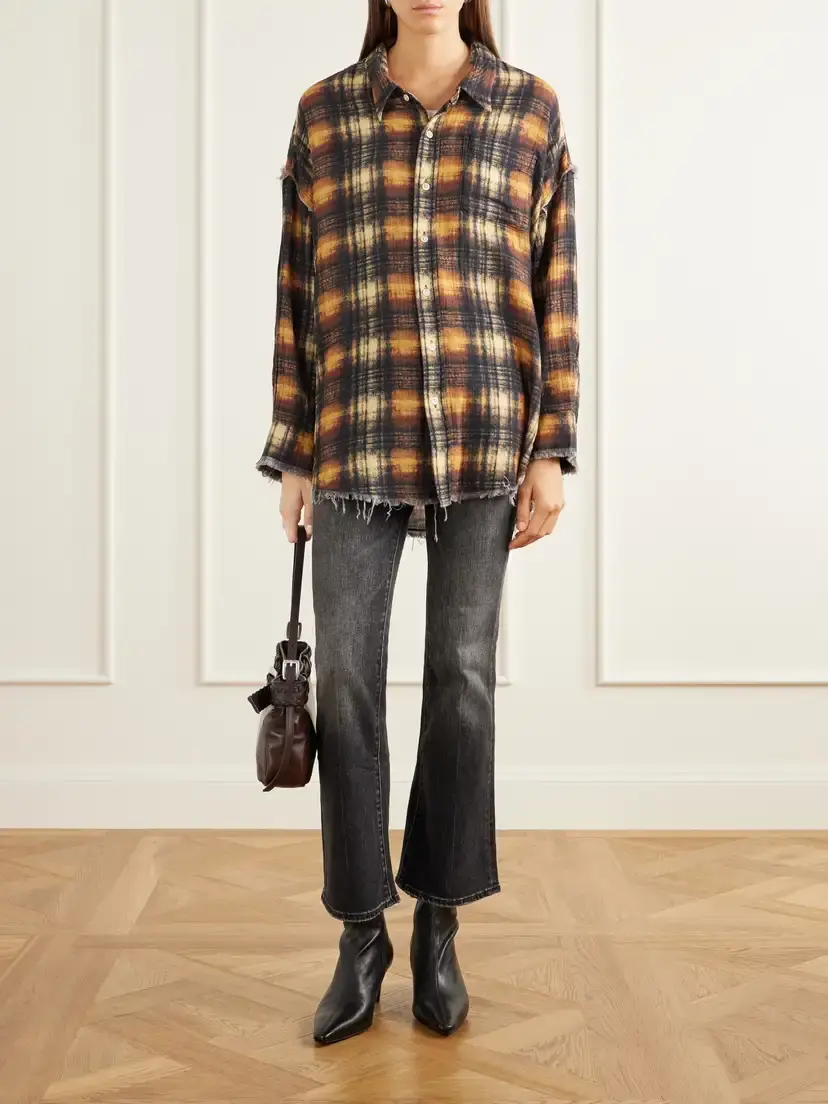 R13 Frayed Cotton-flannel Shirt | Thumbnail 2