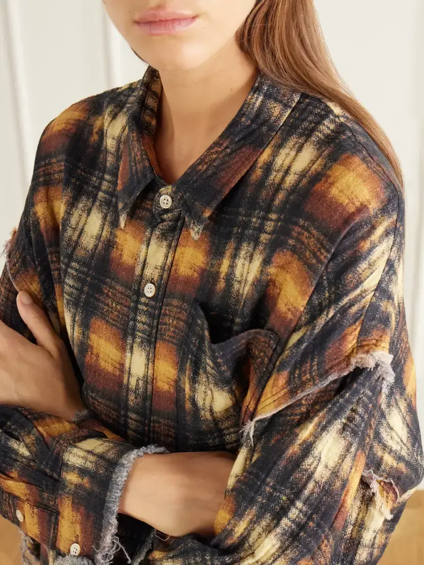 R13 Frayed Cotton-flannel Shirt | Thumbnail 5