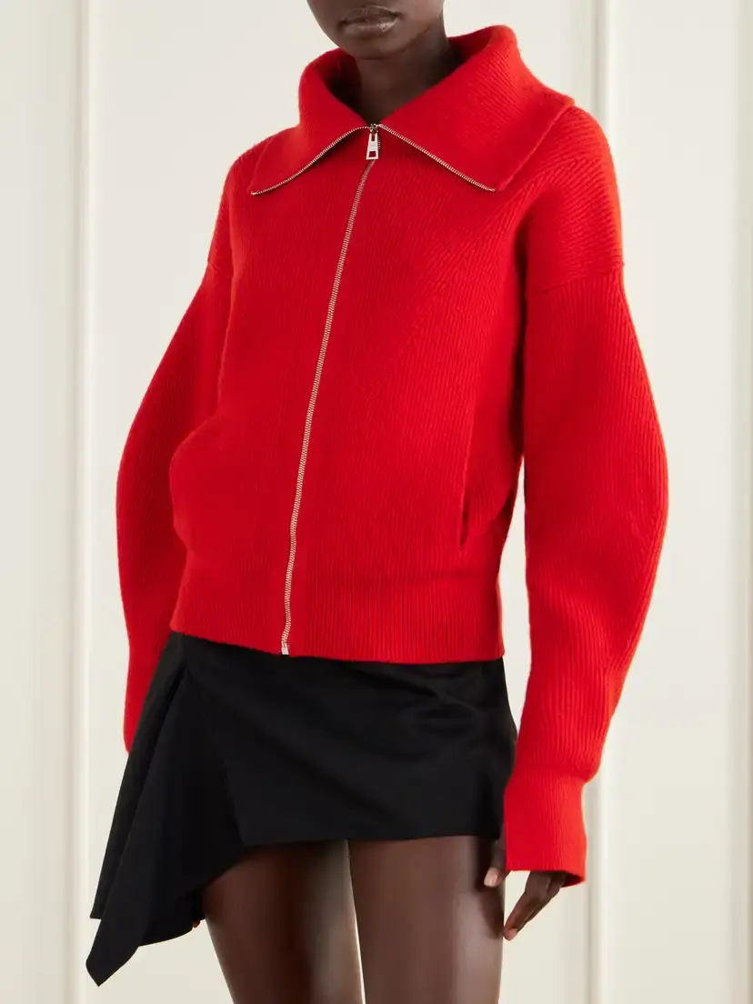 Givenchy Wool And Cashmere-blend Zip-up Cardigan | Thumbnail 3
