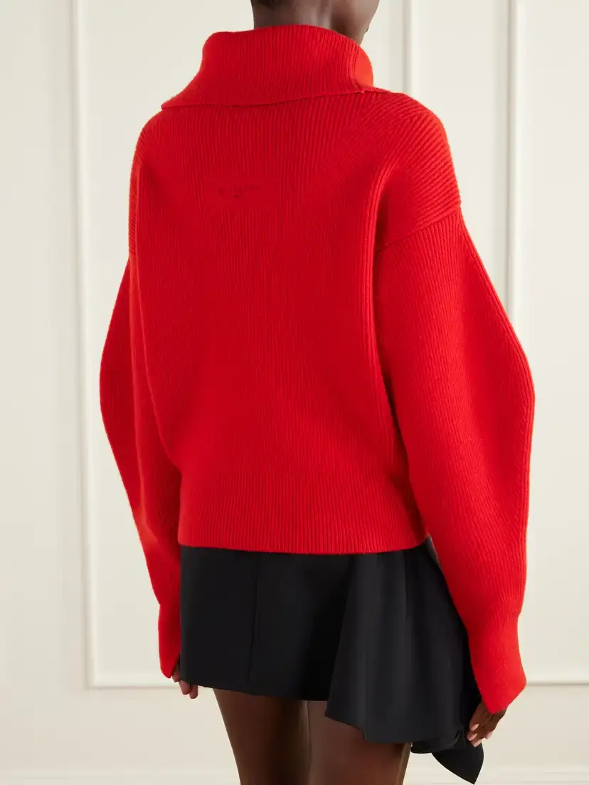 Givenchy Wool And Cashmere-blend Zip-up Cardigan | Thumbnail 4