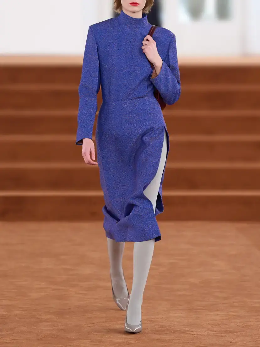 Jil Sander Darted Tweed Blouse | Thumbnail 6