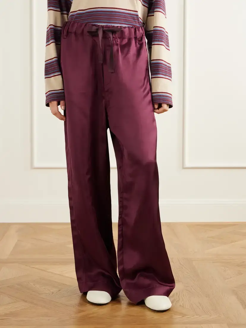 Sanderlak Satin Wide-leg Pants | Thumbnail 3 Sanderlak Satin Wide-leg Pants | Thumbnail 3