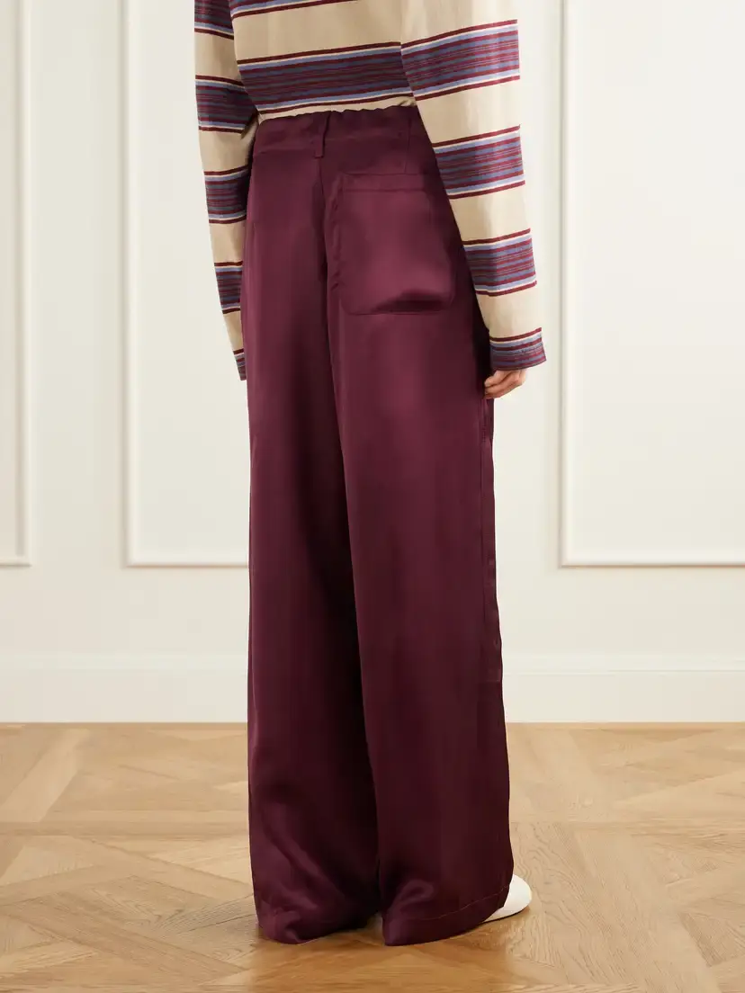 Sanderlak Satin Wide-leg Pants | Thumbnail 4 Sanderlak Satin Wide-leg Pants | Thumbnail 4