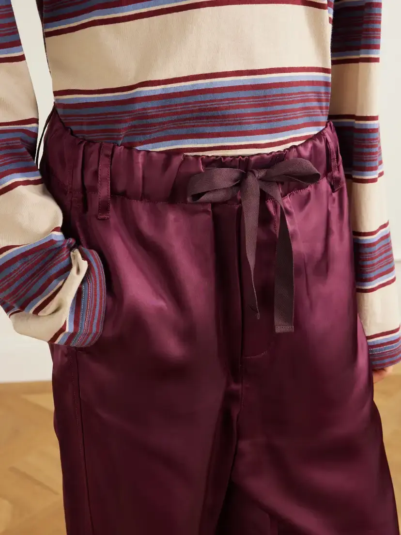 Sanderlak Satin Wide-leg Pants | Thumbnail 5 Sanderlak Satin Wide-leg Pants | Thumbnail 5