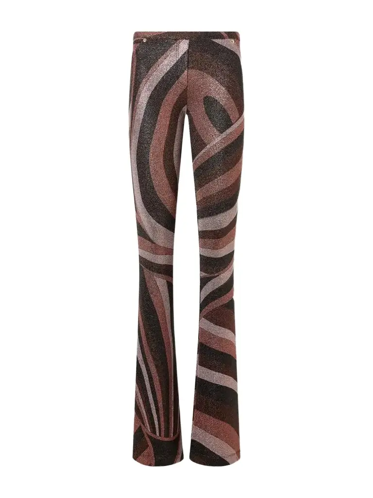 PUCCI Printed Stretch-jersey Flared Pants