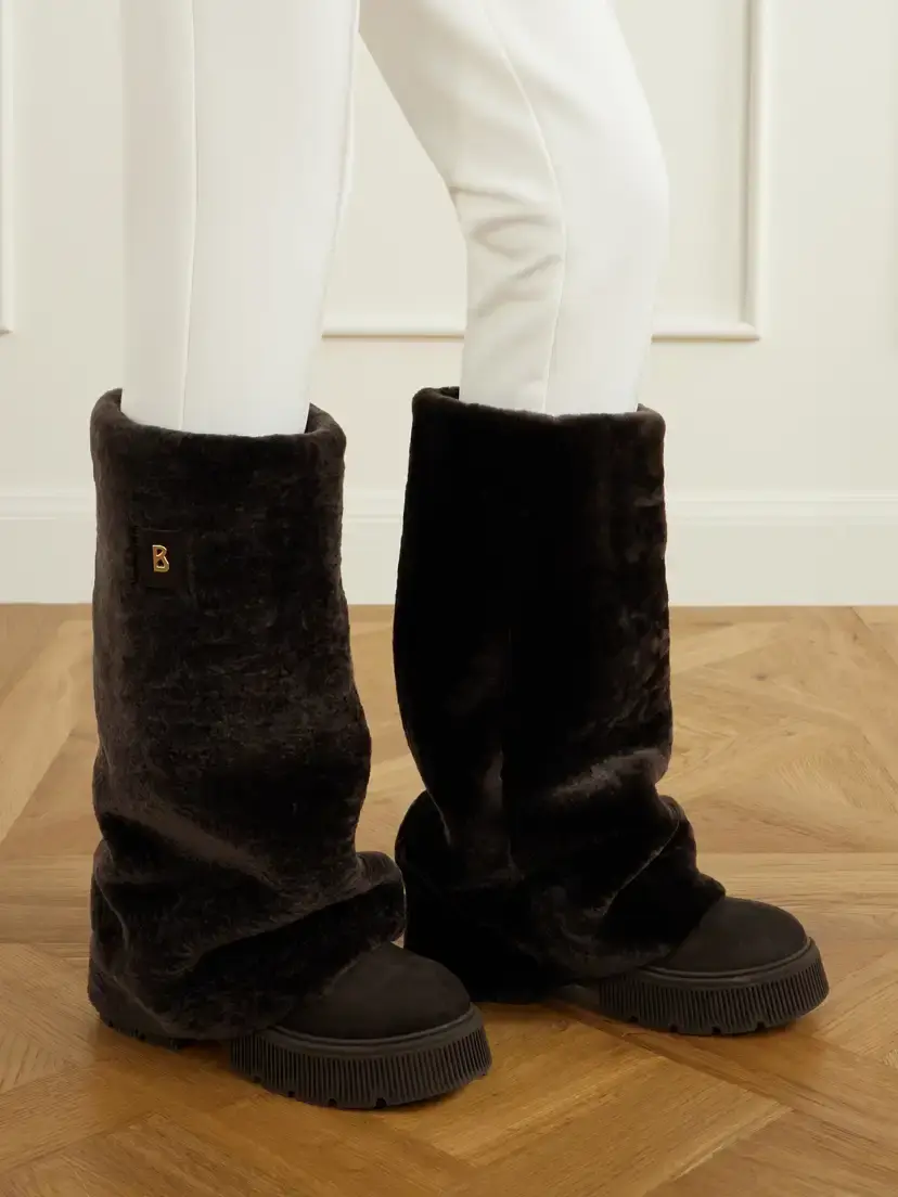 Bogner Turin 8 D Suede And Shearling Knee Boots | Thumbnail 2