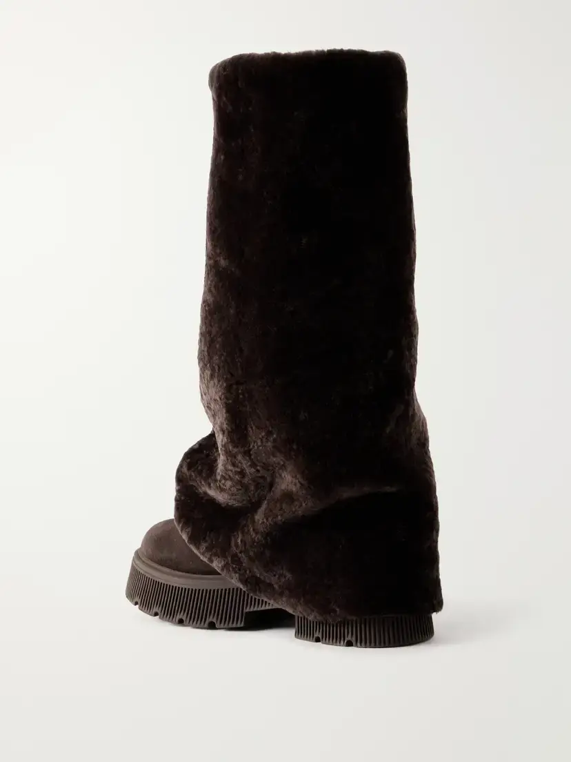 Bogner Turin 8 D Suede And Shearling Knee Boots | Thumbnail 3