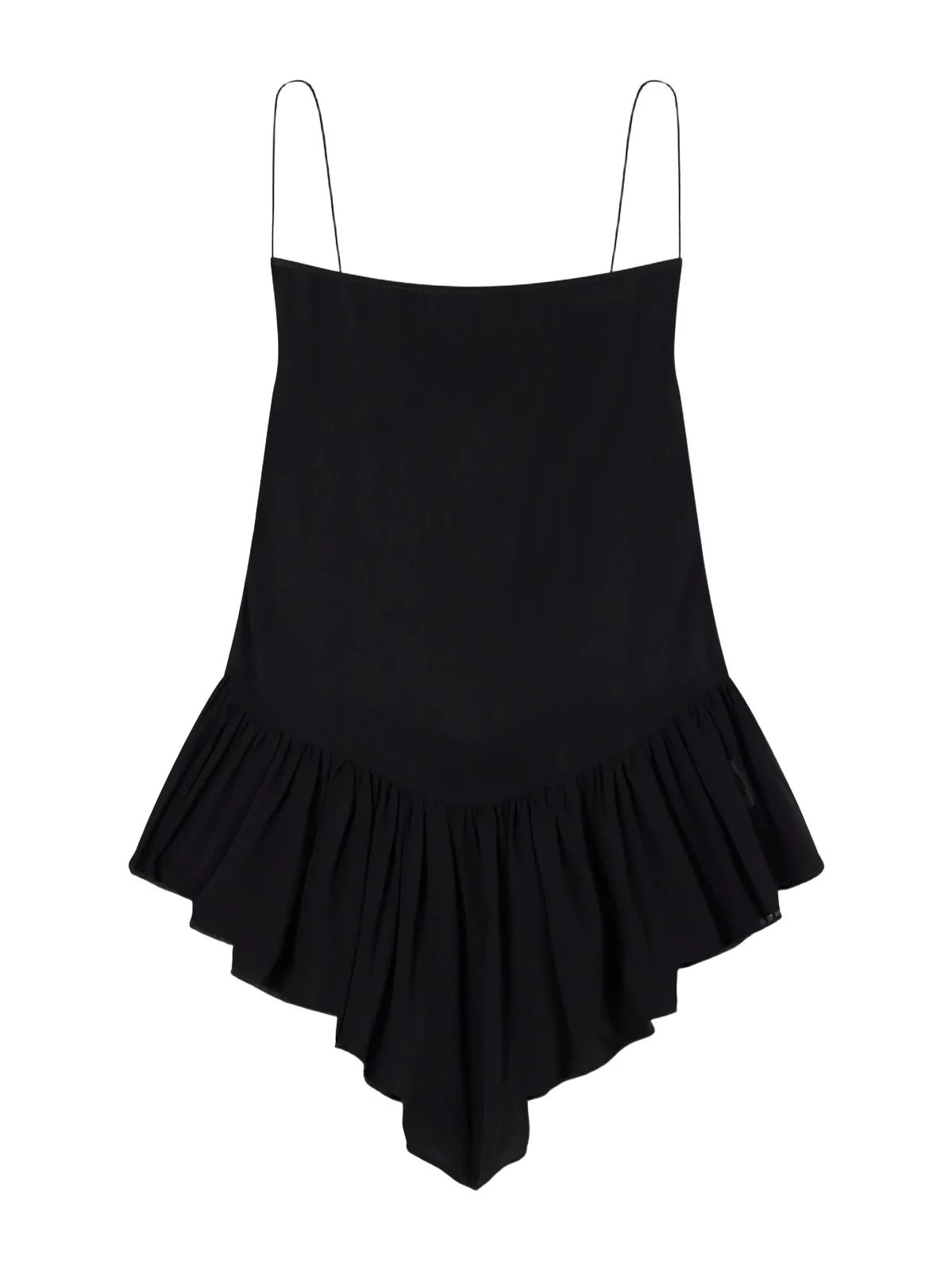 Harlowe Asymmetric Ruffled Silk-chiffon Blouse