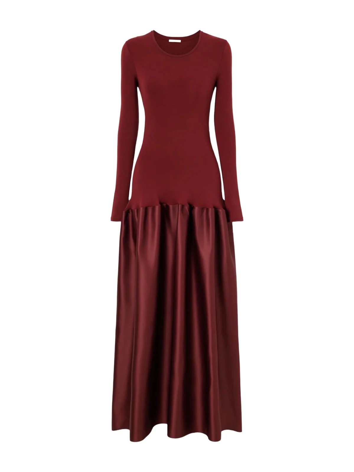 Catrin Gathered Jersey And Duchess-satin Maxi Dress Catrin Gathered Jersey And Duchess-satin Maxi Dress