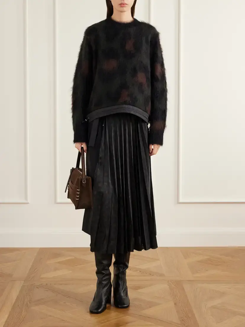 Sacai Leopard-print Mohair-blend Sweater | Thumbnail 2