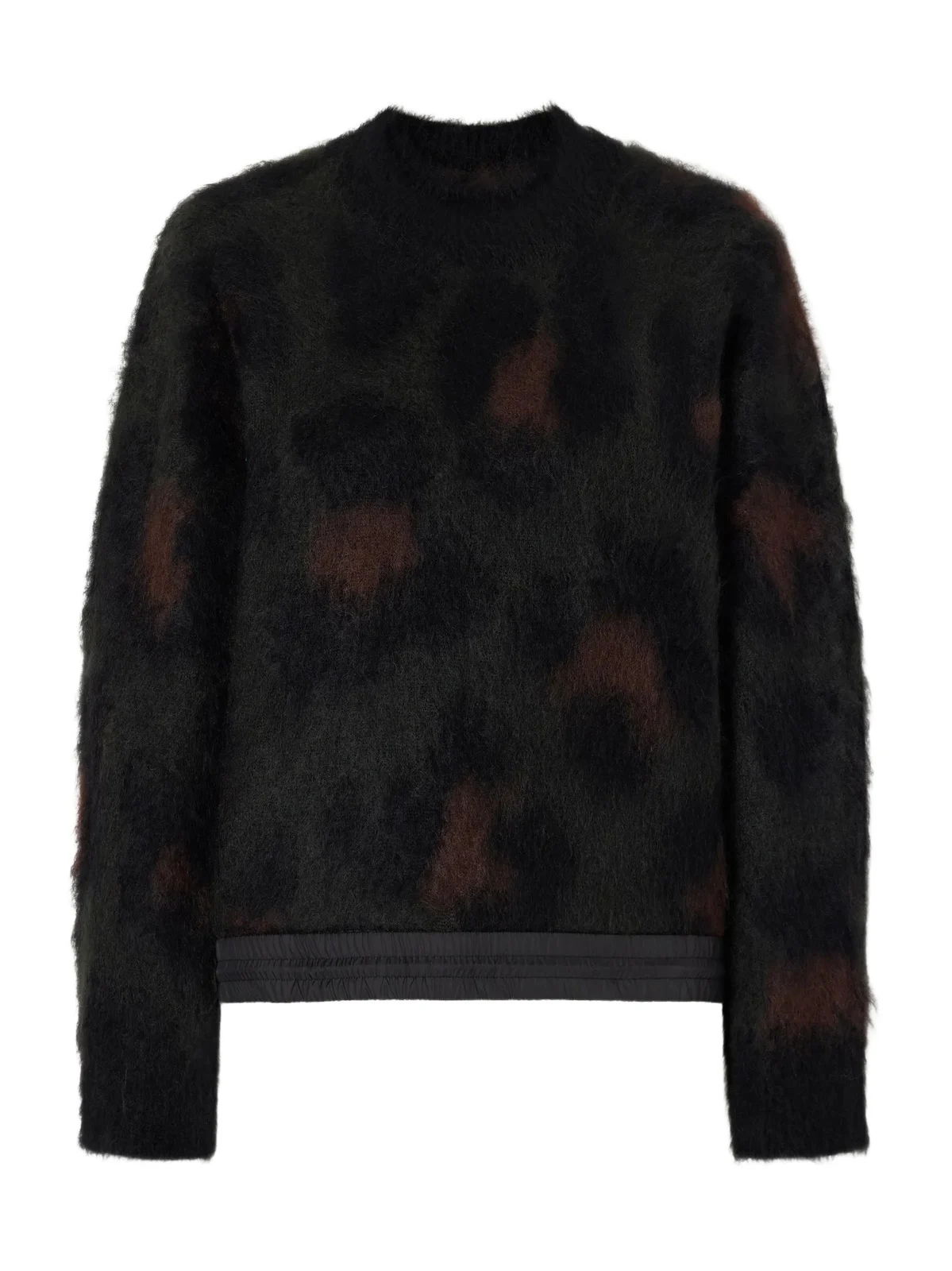 Sacai Leopard-print Mohair-blend Sweater