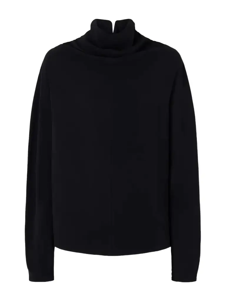 TOTEME Draped Tie-detailed Satin Blouse