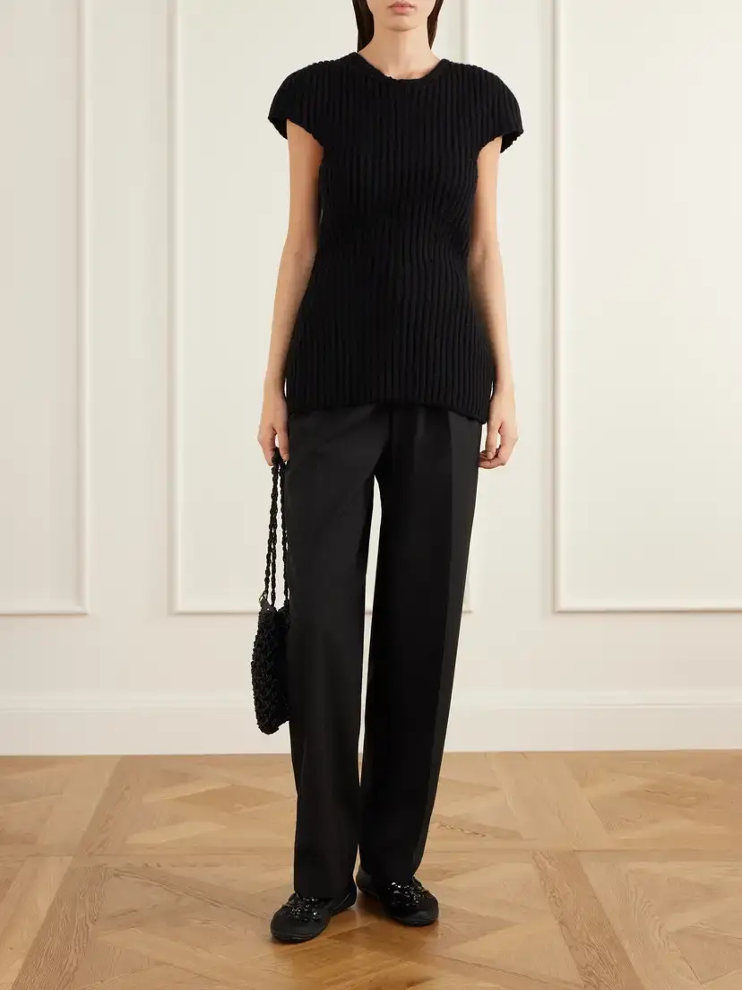 Jil Sander Elbe Embellished Satin Slip-ons | Thumbnail 4 Jil Sander Elbe Embellished Satin Slip-ons | Thumbnail 4