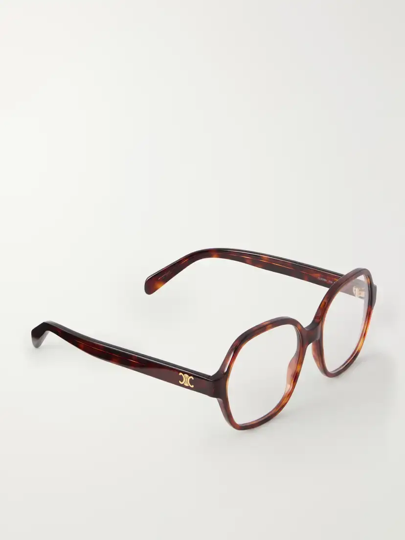 CELINE Eyewear Triomphe Mini Round-frame Acetate Glasses | Thumbnail 3 CELINE Eyewear Triomphe Mini Round-frame Acetate Glasses | Thumbnail 3