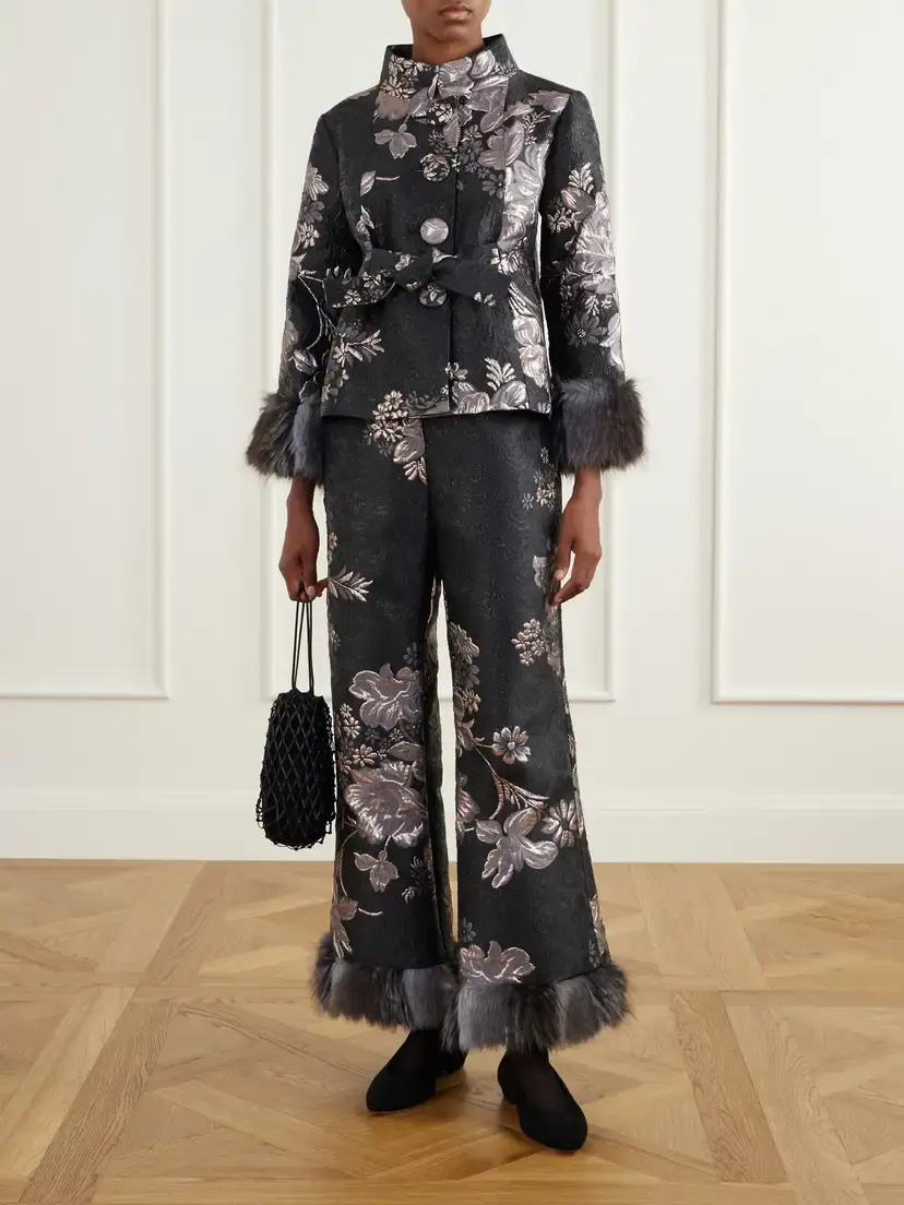 ANNA SUI Arcadia Floral-brocade Jacket | Thumbnail 2 ANNA SUI Arcadia Floral-brocade Jacket | Thumbnail 2