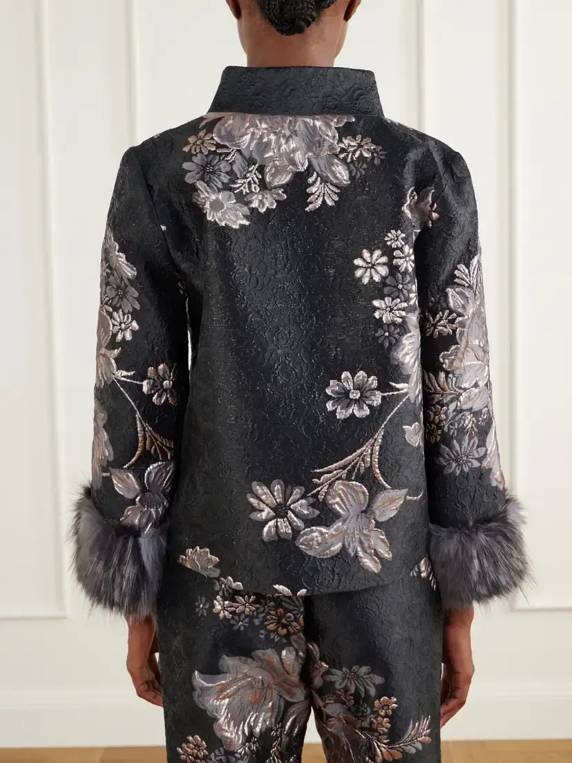 ANNA SUI Arcadia Floral-brocade Jacket | Thumbnail 3 ANNA SUI Arcadia Floral-brocade Jacket | Thumbnail 3