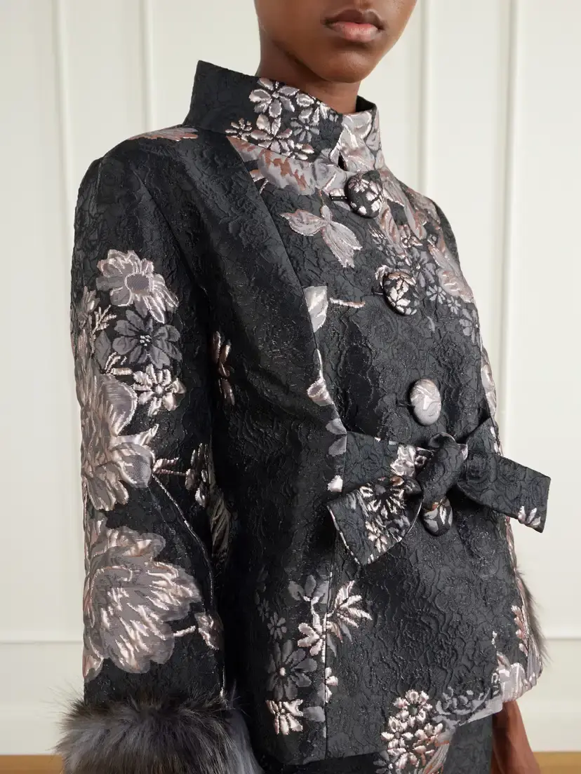 ANNA SUI Arcadia Floral-brocade Jacket | Thumbnail 4 ANNA SUI Arcadia Floral-brocade Jacket | Thumbnail 4