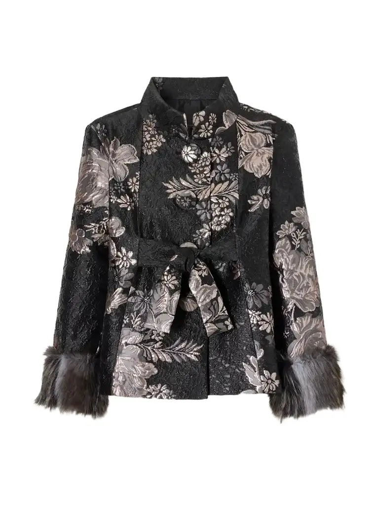 ANNA SUI Arcadia Floral-brocade Jacket