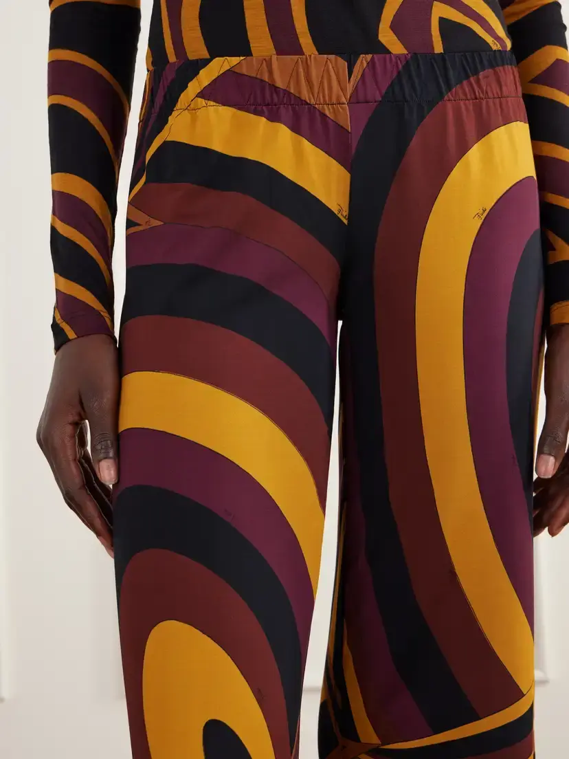 PUCCI Printed Satin-jersey Wide-leg Pants | Thumbnail 5