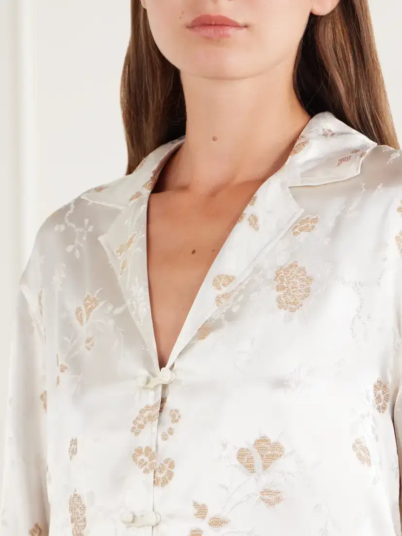 DÔEN Maurise Floral-jacquard Shirt | Thumbnail 5 DÔEN Maurise Floral-jacquard Shirt | Thumbnail 5