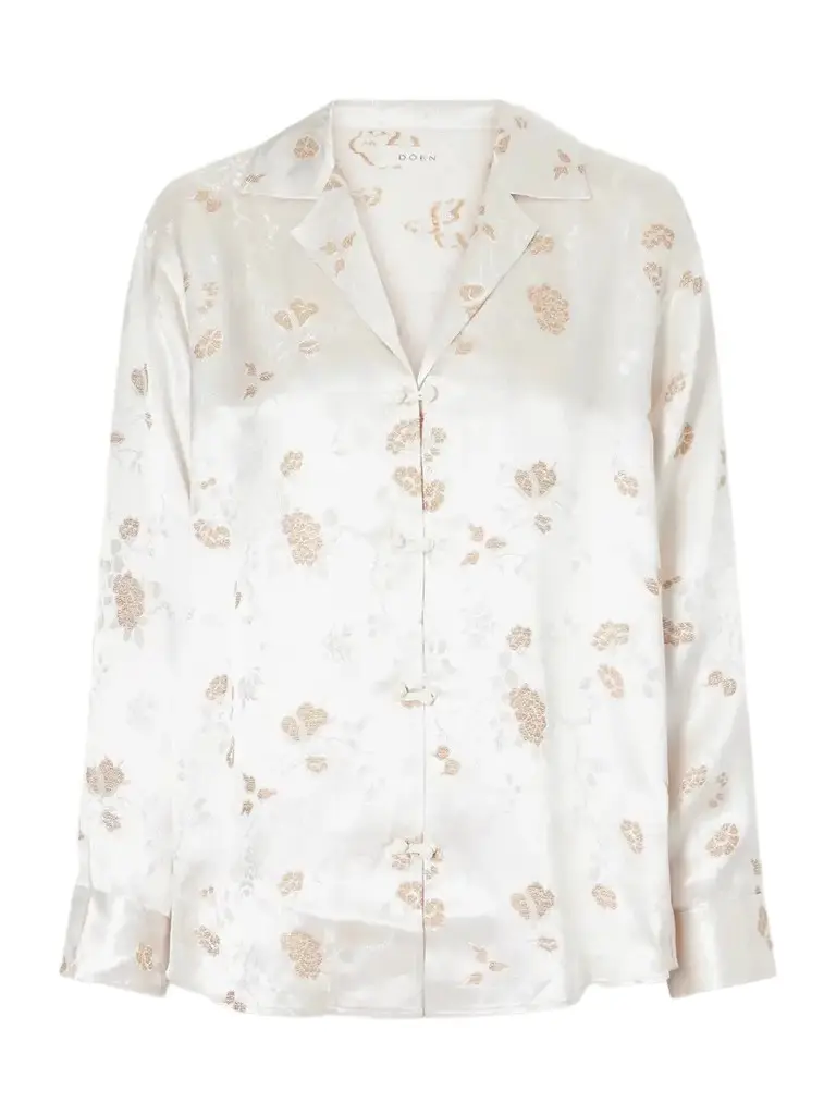 DÔEN Maurise Floral-jacquard Shirt