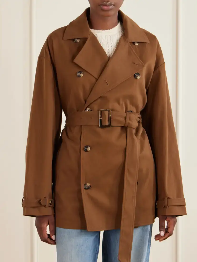 DÔEN Wolfe Belted Cotton-blend Trench Coat | Thumbnail 3 DÔEN Wolfe Belted Cotton-blend Trench Coat | Thumbnail 3