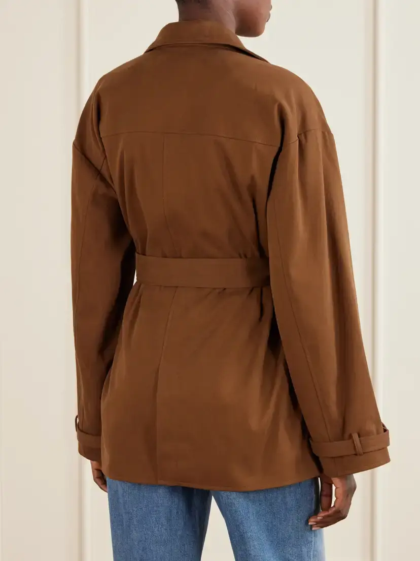 DÔEN Wolfe Belted Cotton-blend Trench Coat | Thumbnail 4 DÔEN Wolfe Belted Cotton-blend Trench Coat | Thumbnail 4