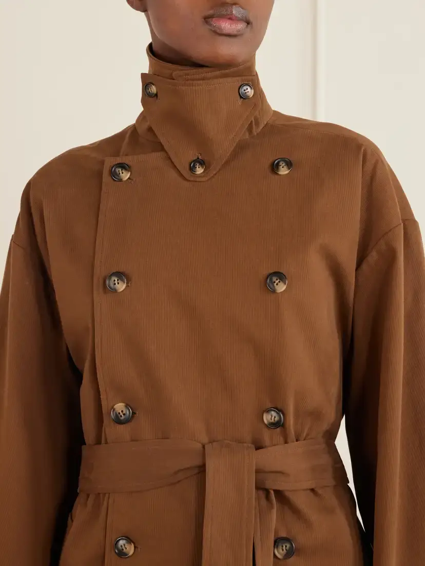 DÔEN Wolfe Belted Cotton-blend Trench Coat | Thumbnail 5 DÔEN Wolfe Belted Cotton-blend Trench Coat | Thumbnail 5