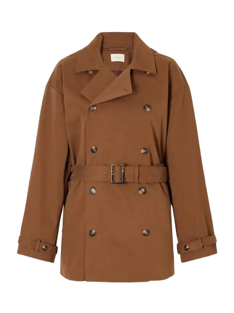 DÔEN Wolfe Belted Cotton-blend Trench Coat