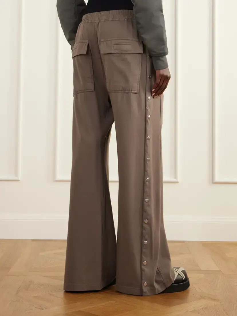 Rick Owens Drkshdw Wide Pusher Cotton-jersey Wide-leg Pants | Thumbnail 4 Rick Owens Drkshdw Wide Pusher Cotton-jersey Wide-leg Pants | Thumbnail 4