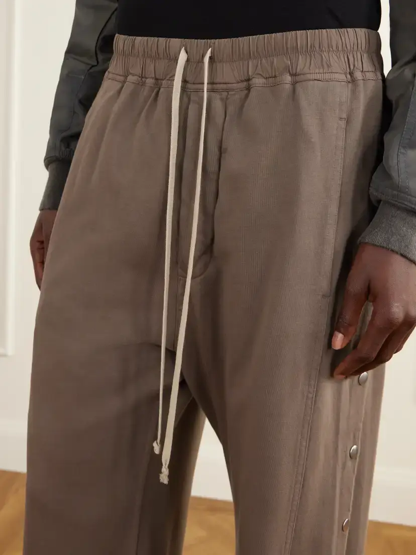 Rick Owens Drkshdw Wide Pusher Cotton-jersey Wide-leg Pants | Thumbnail 5 Rick Owens Drkshdw Wide Pusher Cotton-jersey Wide-leg Pants | Thumbnail 5