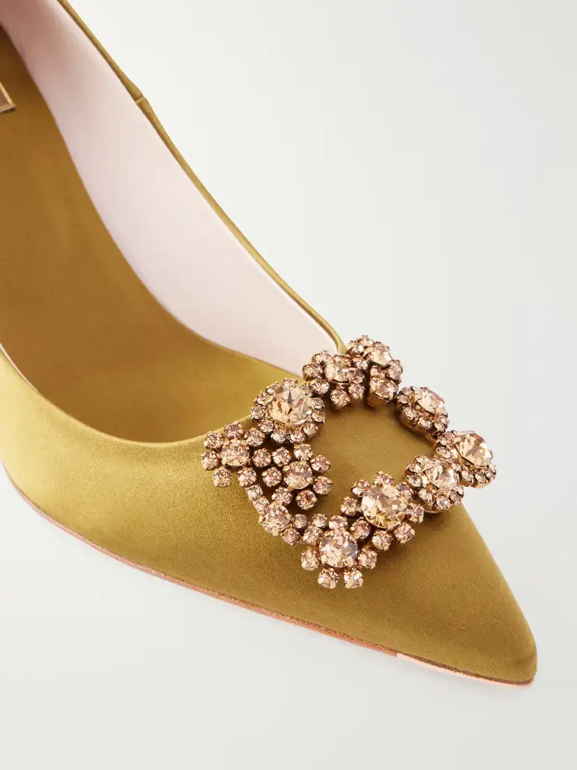 Roger Vivier Efflorescence 65 Embellished Satin Pumps | Thumbnail 5 Roger Vivier Efflorescence 65 Embellished Satin Pumps | Thumbnail 5
