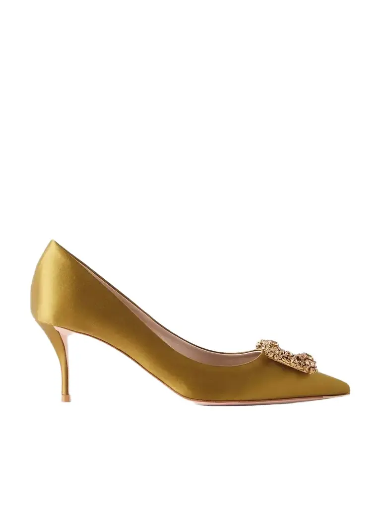 Efflorescence 65 Embellished Satin Pumps Efflorescence 65 Embellished Satin Pumps