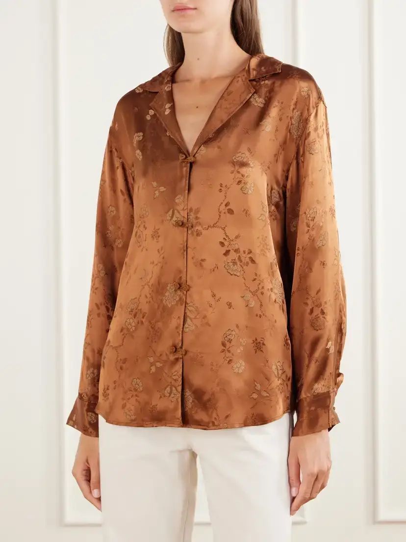 DÔEN Maurise Floral-jacquard Shirt | Thumbnail 3 DÔEN Maurise Floral-jacquard Shirt | Thumbnail 3
