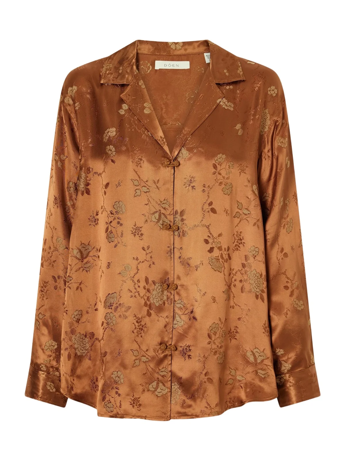 DÔEN Maurise Floral-jacquard Shirt