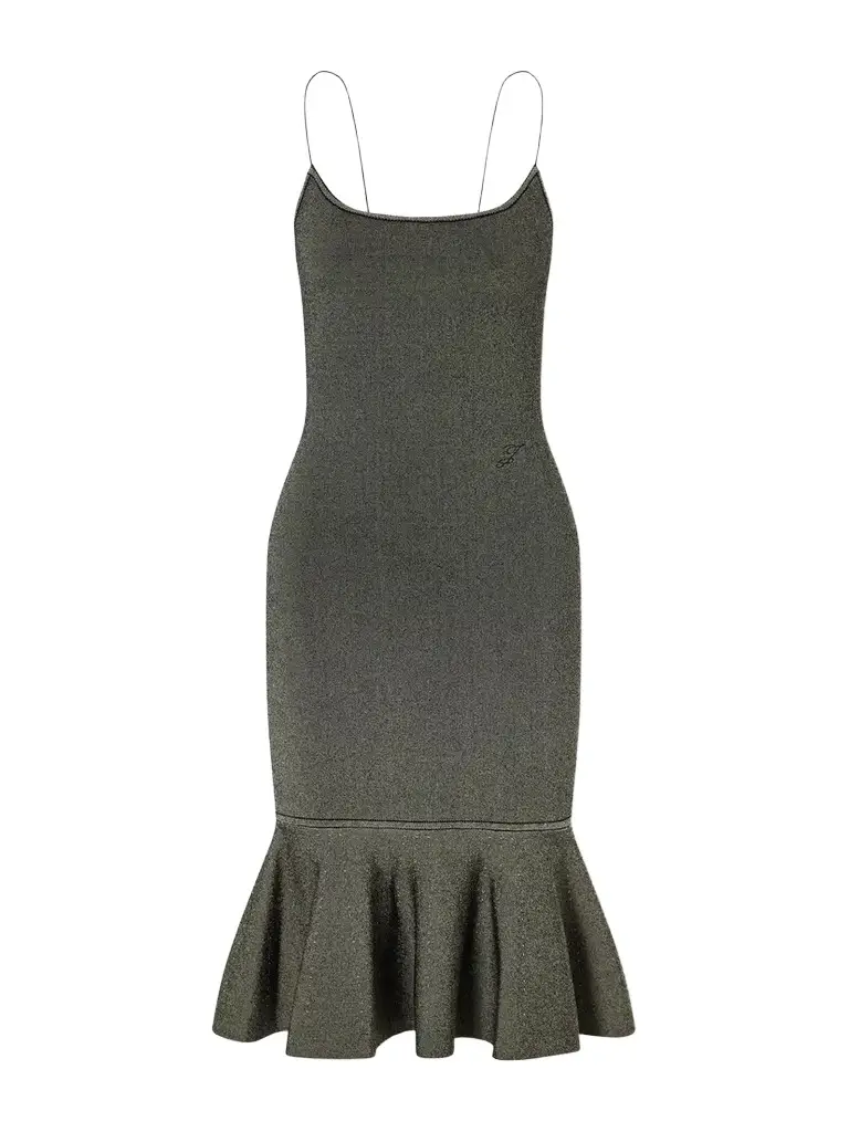 Jacquemus La Robe Maille Pina Knitted Midi Dress
