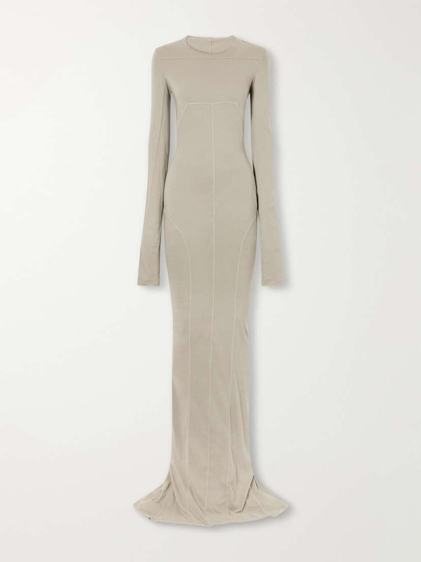 Edfu Paneled Cotton-jersey Gown Edfu Paneled Cotton-jersey Gown