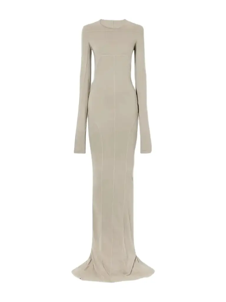 Edfu Paneled Cotton-jersey Gown