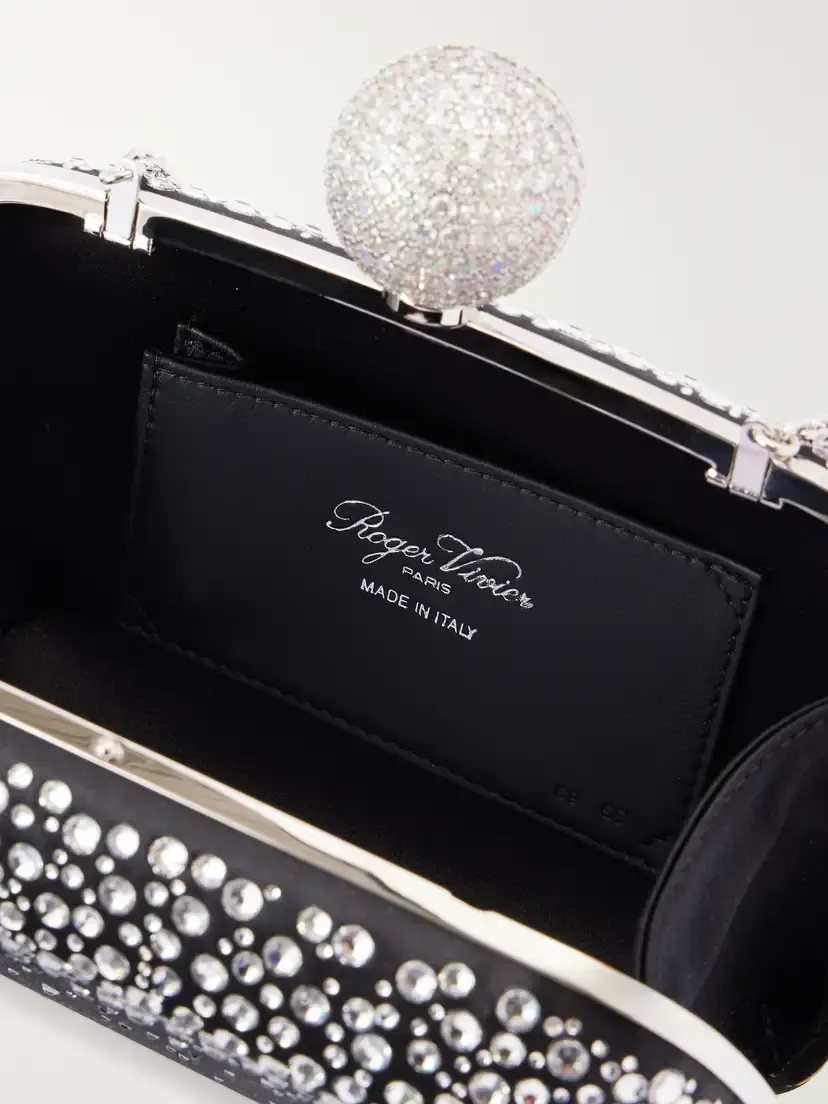 Roger Vivier Marlene Embellished Satin Clutch | Thumbnail 6 Roger Vivier Marlene Embellished Satin Clutch | Thumbnail 6