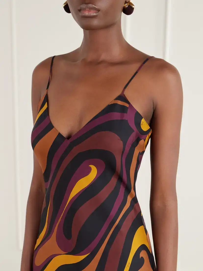 PUCCI Cape-detailed Printed Silk-twill Maxi Dress | Thumbnail 5 PUCCI Cape-detailed Printed Silk-twill Maxi Dress | Thumbnail 5
