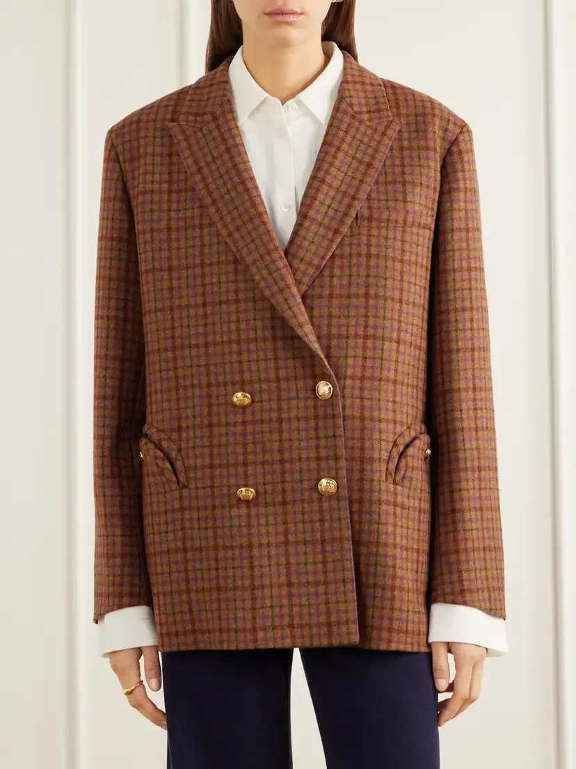Blazé Milano Nightbreak Checked Wool Blazer | Thumbnail 3