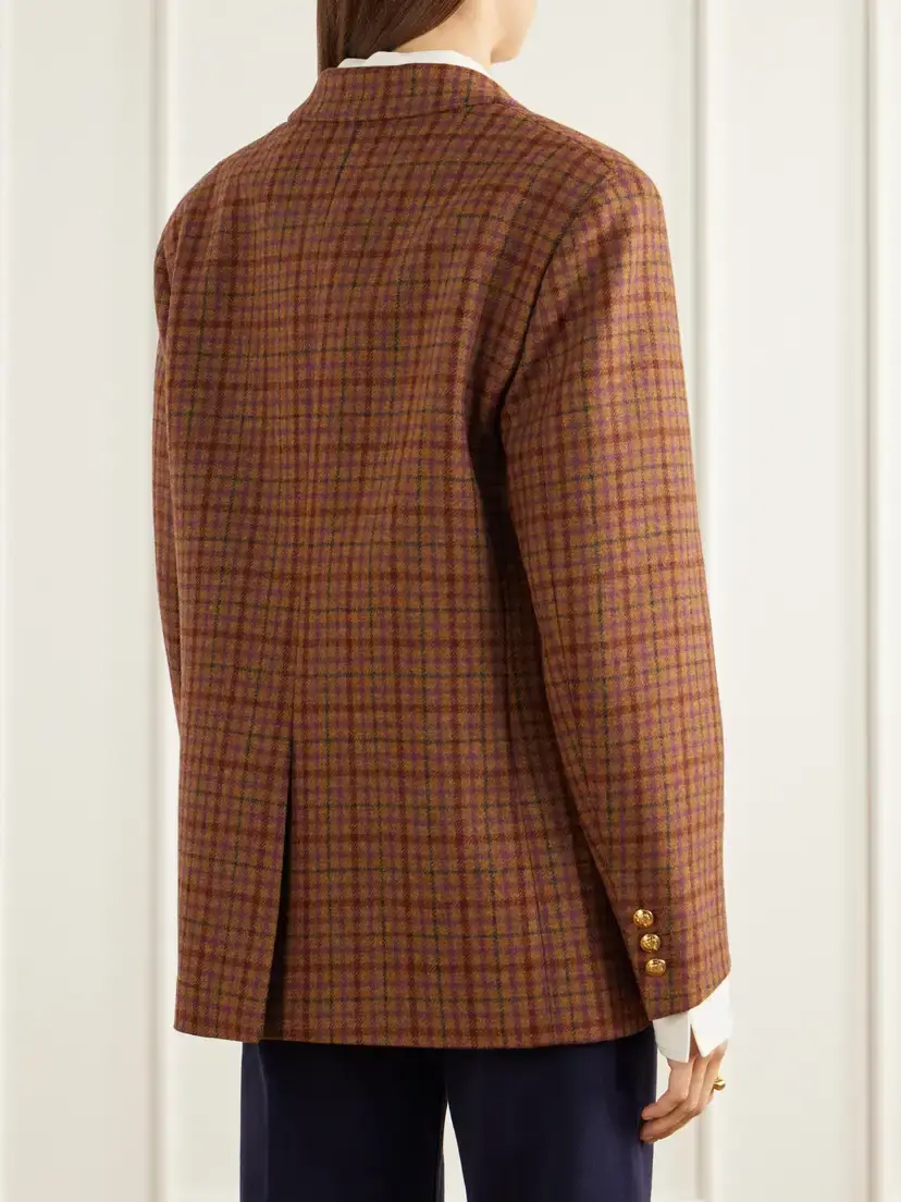 Blazé Milano Nightbreak Checked Wool Blazer | Thumbnail 4