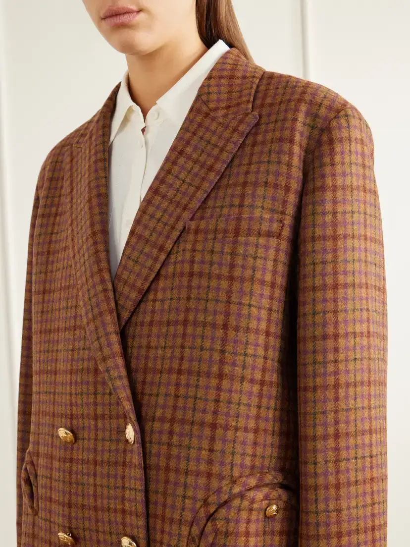 Blazé Milano Nightbreak Checked Wool Blazer | Thumbnail 5