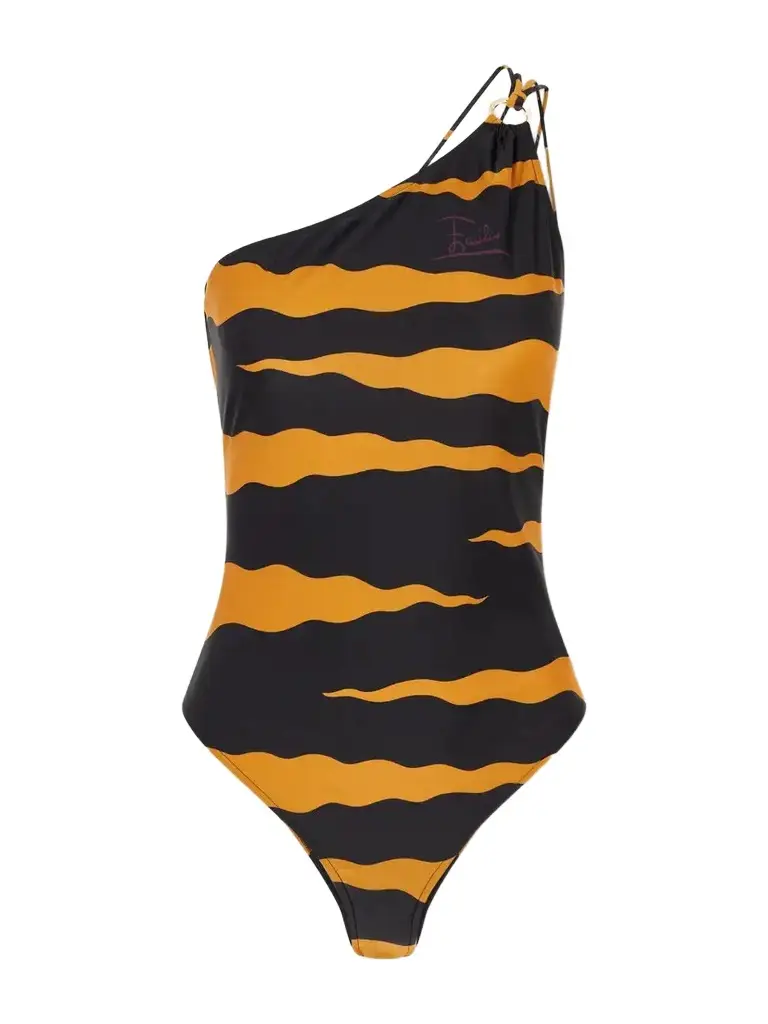 One-shoulder Printed Swimsuit One-shoulder Printed Swimsuit